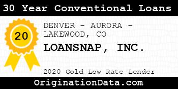 LOANSNAP 30 Year Conventional Loans gold