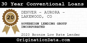 SOVEREIGN LENDING GROUP INCORPORATED 30 Year Conventional Loans bronze