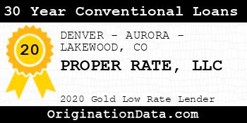 PROPER RATE 30 Year Conventional Loans gold