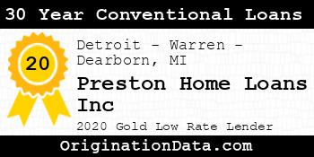 Preston Home Loans Inc 30 Year Conventional Loans gold