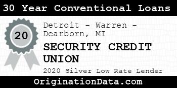 SECURITY CREDIT UNION 30 Year Conventional Loans silver