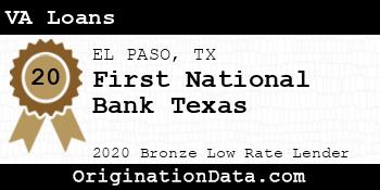 First National Bank Texas VA Loans bronze