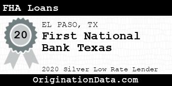 First National Bank Texas FHA Loans silver