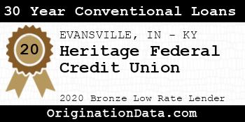 Heritage Federal Credit Union 30 Year Conventional Loans bronze