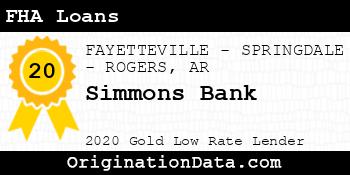 Simmons Bank FHA Loans gold