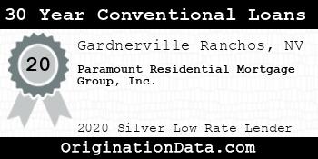 Paramount Residential Mortgage Group 30 Year Conventional Loans silver