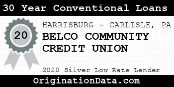 BELCO COMMUNITY CREDIT UNION 30 Year Conventional Loans silver