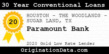 Paramount Bank 30 Year Conventional Loans gold