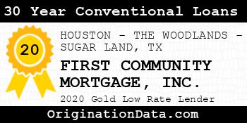 FIRST COMMUNITY MORTGAGE  30 Year Conventional Loans gold