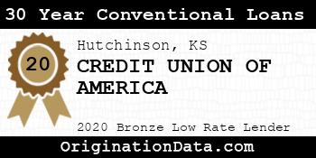 CREDIT UNION OF AMERICA 30 Year Conventional Loans bronze