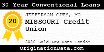 MISSOURI Credit Union 30 Year Conventional Loans gold