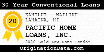 PACIFIC HOME LOANS 30 Year Conventional Loans gold