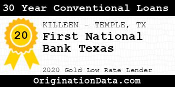First National Bank Texas 30 Year Conventional Loans gold