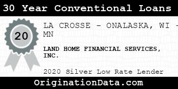 LAND HOME FINANCIAL SERVICES 30 Year Conventional Loans silver