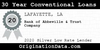 Bank of Abbeville & Trust Company 30 Year Conventional Loans silver
