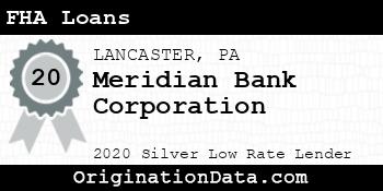 Meridian Bank Corporation FHA Loans silver