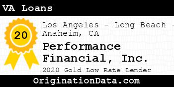 Performance Financial VA Loans gold
