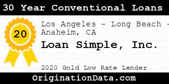 Loan Simple 30 Year Conventional Loans gold