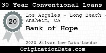 Bank of Hope 30 Year Conventional Loans silver