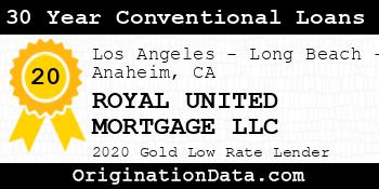 ROYAL UNITED MORTGAGE 30 Year Conventional Loans gold