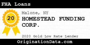 HOMESTEAD FUNDING CORP. FHA Loans gold