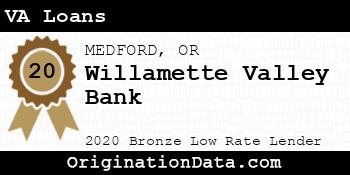 Willamette Valley Bank VA Loans bronze