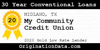 My Community Credit Union 30 Year Conventional Loans gold