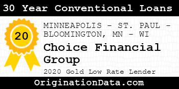 Choice Financial Group 30 Year Conventional Loans gold