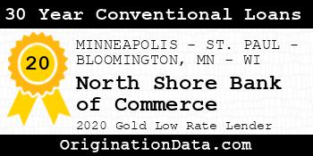 North Shore Bank of Commerce 30 Year Conventional Loans gold