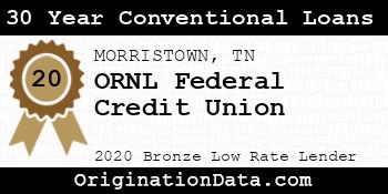 ORNL Federal Credit Union 30 Year Conventional Loans bronze