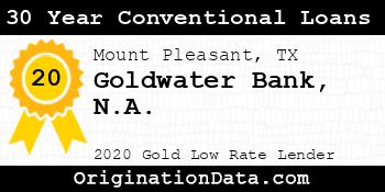 Goldwater Bank N.A. 30 Year Conventional Loans gold