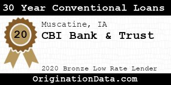 CBI Bank & Trust 30 Year Conventional Loans bronze