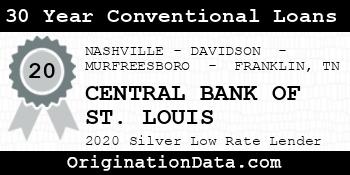 CENTRAL BANK OF ST. LOUIS 30 Year Conventional Loans silver