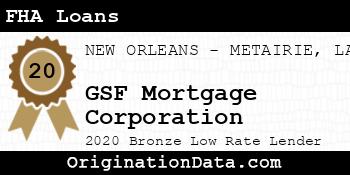 GSF Mortgage Corporation FHA Loans bronze