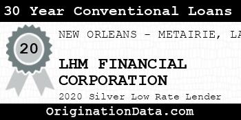 LHM FINANCIAL CORPORATION 30 Year Conventional Loans silver