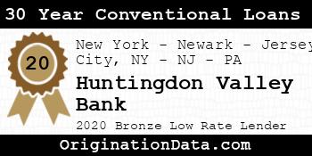 Huntingdon Valley Bank 30 Year Conventional Loans bronze