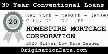 HOMESPIRE MORTGAGE CORPORATION 30 Year Conventional Loans silver
