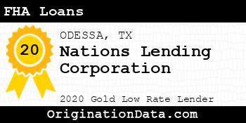 Nations Lending Corporation FHA Loans gold