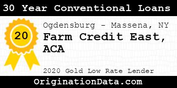 Farm Credit East ACA 30 Year Conventional Loans gold