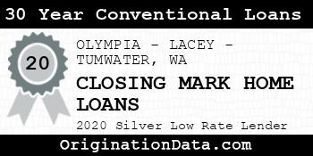 CLOSING MARK HOME LOANS 30 Year Conventional Loans silver