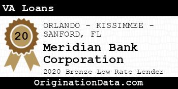 Meridian Bank Corporation VA Loans bronze