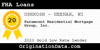 Paramount Residential Mortgage Group FHA Loans gold