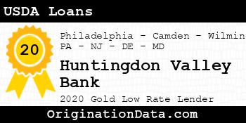 Huntingdon Valley Bank USDA Loans gold