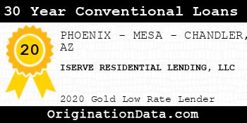 ISERVE RESIDENTIAL LENDING 30 Year Conventional Loans gold