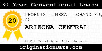 ARIZONA CENTRAL 30 Year Conventional Loans gold