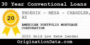 AMERICAN PORTFOLIO MORTGAGE CORPORATION 30 Year Conventional Loans gold