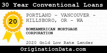 HOMEAMERICAN MORTGAGE CORPORATION 30 Year Conventional Loans gold