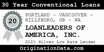 LOANLEADERS OF AMERICA 30 Year Conventional Loans silver