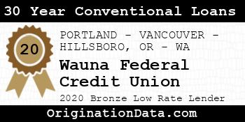Wauna Federal Credit Union 30 Year Conventional Loans bronze