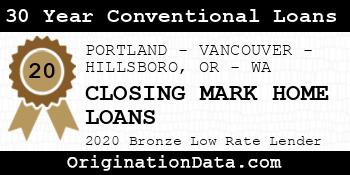 CLOSING MARK HOME LOANS 30 Year Conventional Loans bronze